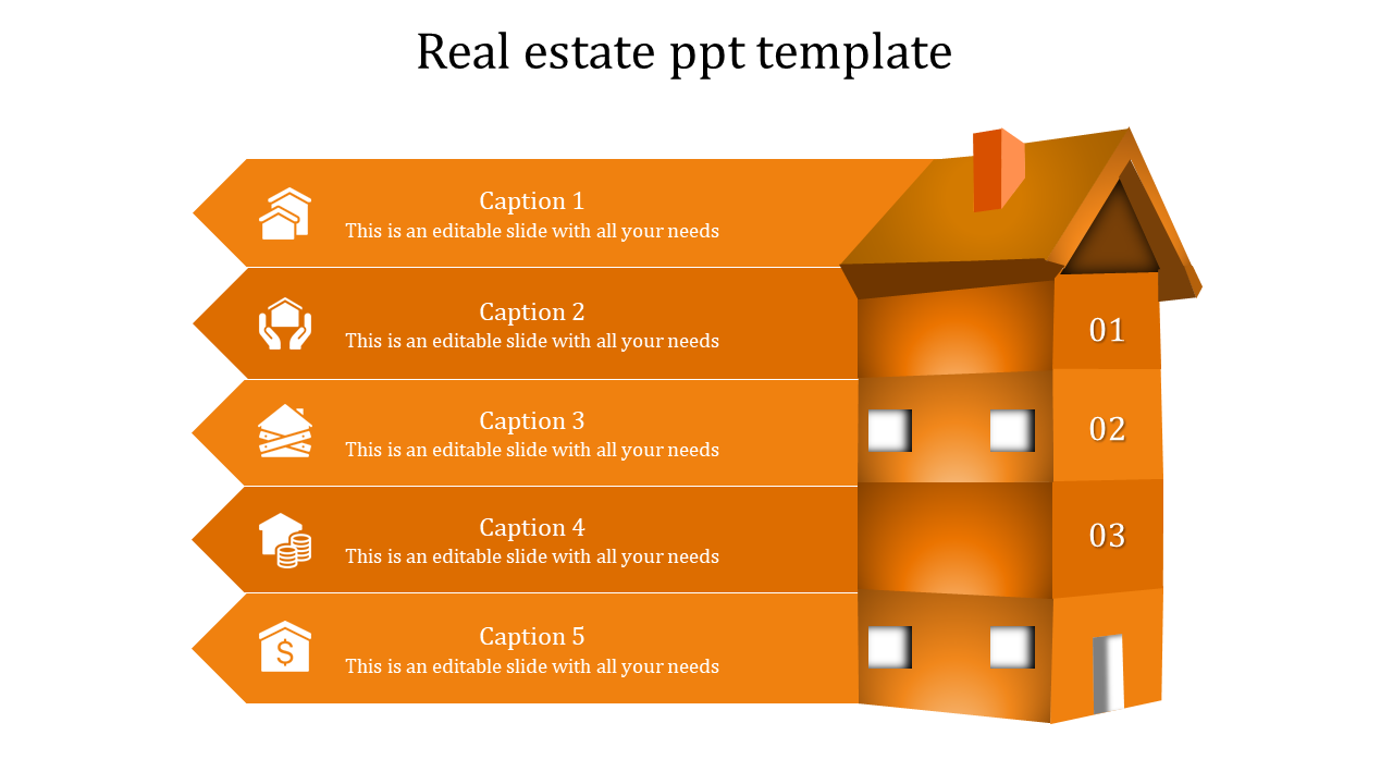 Stunning Real Estate PPT Template Presentation Designs